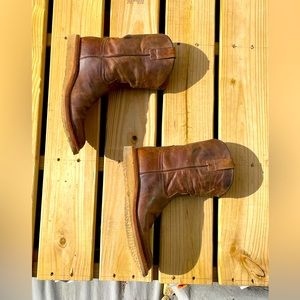 Rhodes crepe wedge sole Roper boots. (Sold on Huckberry)